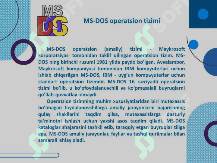 OPERATSION TIZIMLAR 8