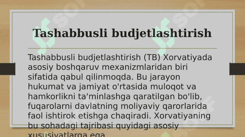 Tashabbusli byudjetlashtirishning Xolvatiya tajribasi 3