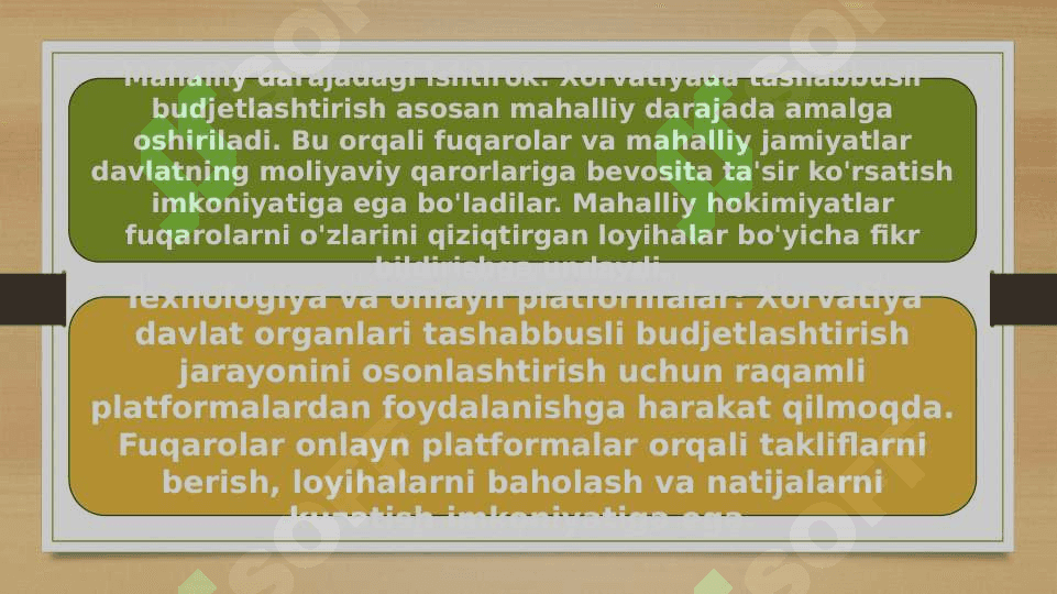Tashabbusli byudjetlashtirishning Xolvatiya tajribasi 4