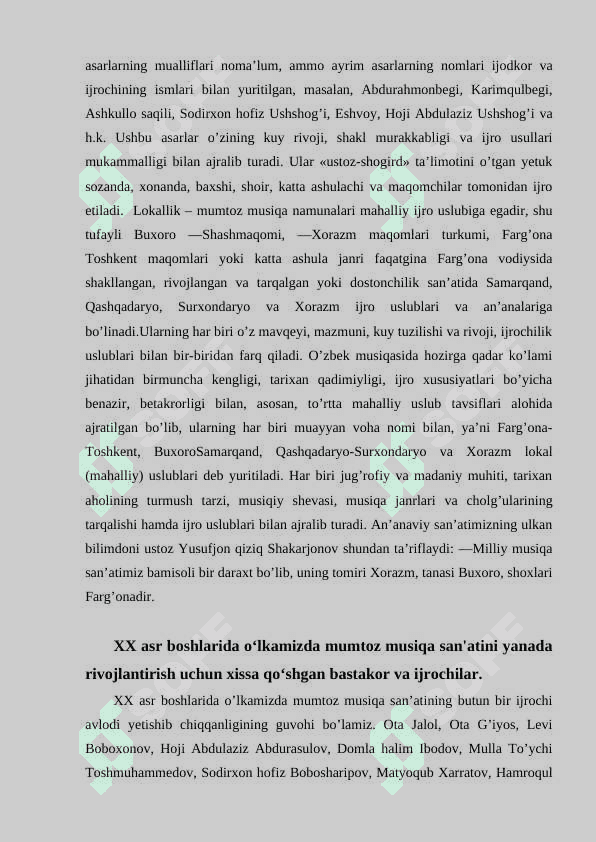 O‘zbek mumtoz musiqasi va xususiyatlari 3