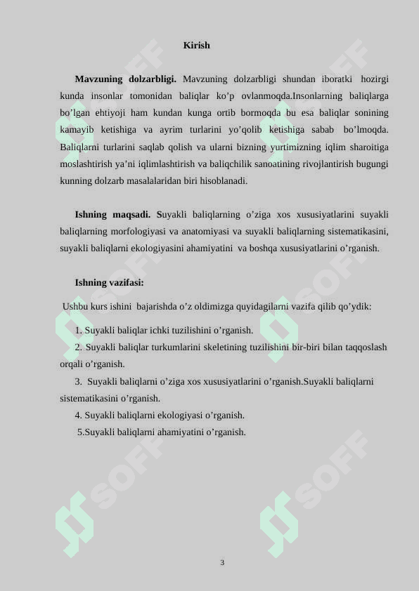 Suyakli baliqlarga umumiy tavsif 3