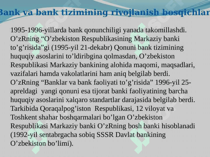 Banklar va bank tizimi 7