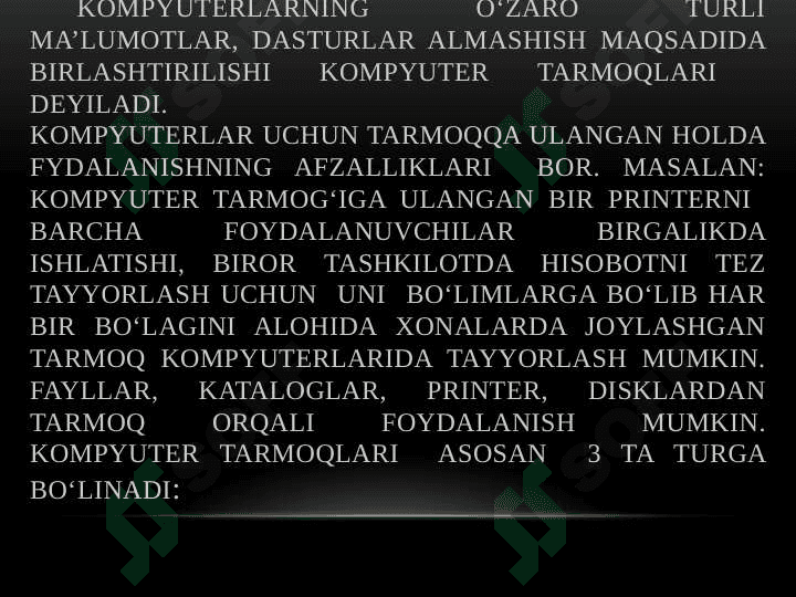 SIMSIZ ALOQA TARMOQLARI 2
