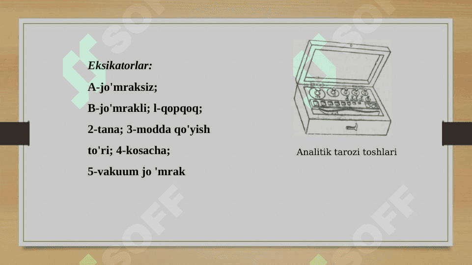 Miqdoriy analiz usulining sinflanishi.Gravimetrik analiz asosi va usullari 8