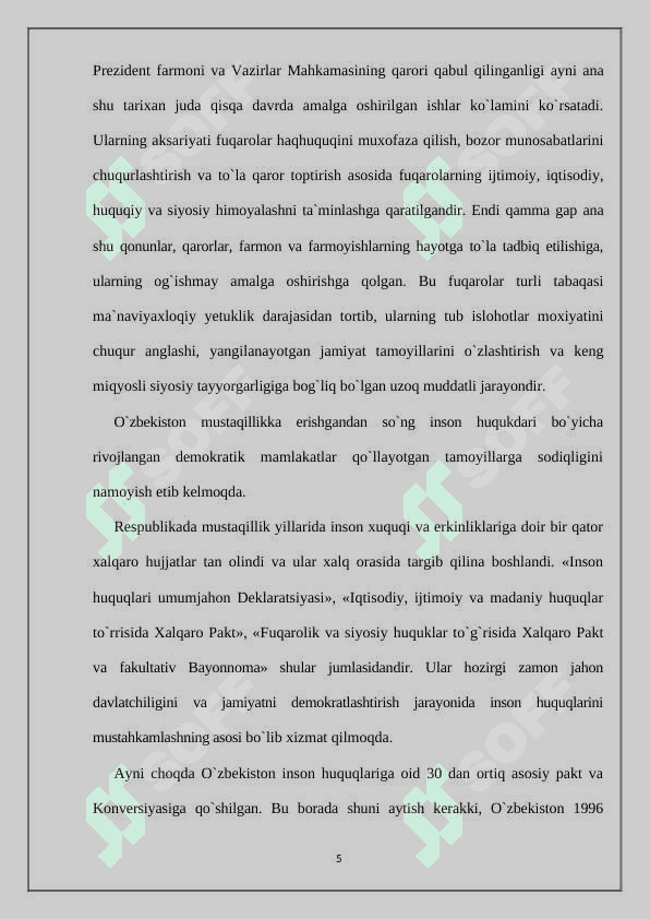 KONSTITUTSIYANING HAR BIR NORMASI HUQUQIY DEMOKRATIK DAVLAT QURISH MASALALARI 5