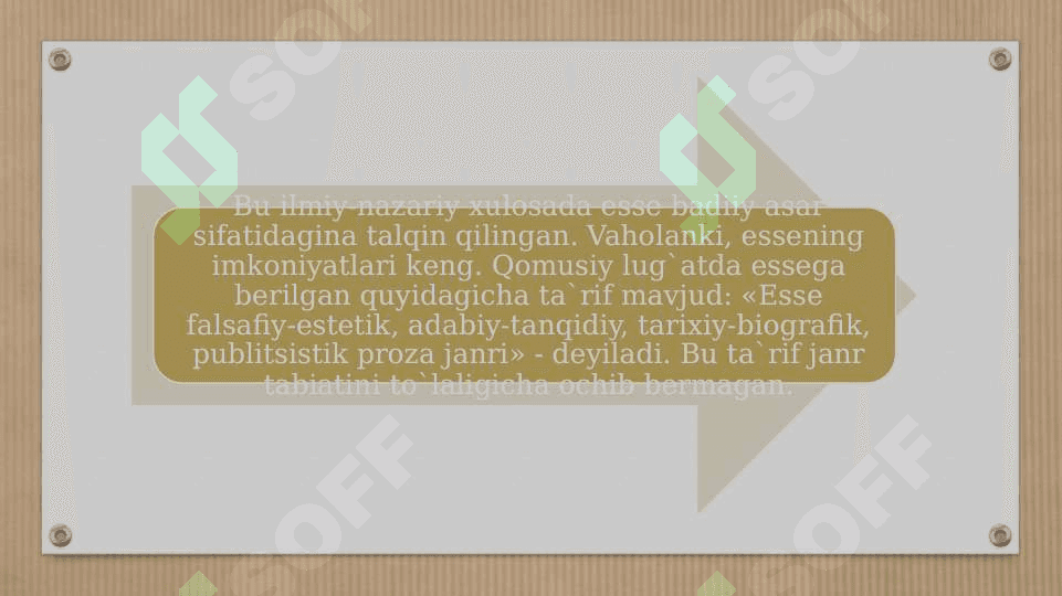 Esse janri haqida 3