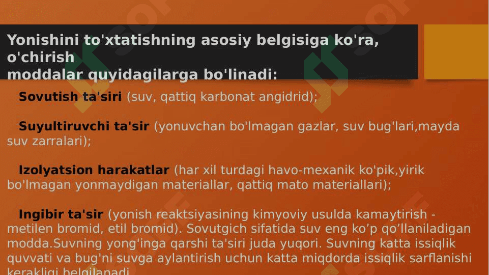 Yong’inni o’chirish usullari va vositalari 4