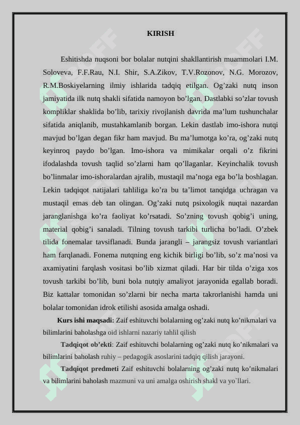 ZAIF ESHITUVCHI OʻQUVCHILARNI OʻQITISH JARAYONLARINING MOHIYATI 2