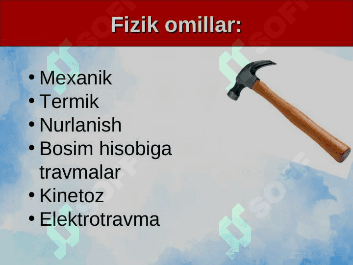 Tashqi muhit omillari bilan belgilanuvchi xastaliklar 3