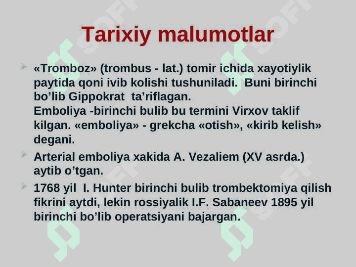 Tromboz va emboliya 3