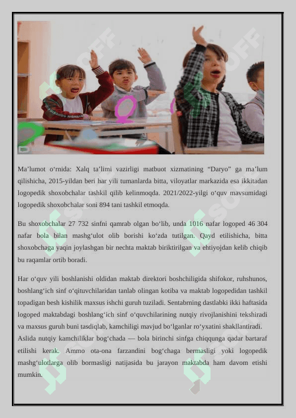 NUTQDAGI NUQSONLARNI OLDINI OLISH. 4