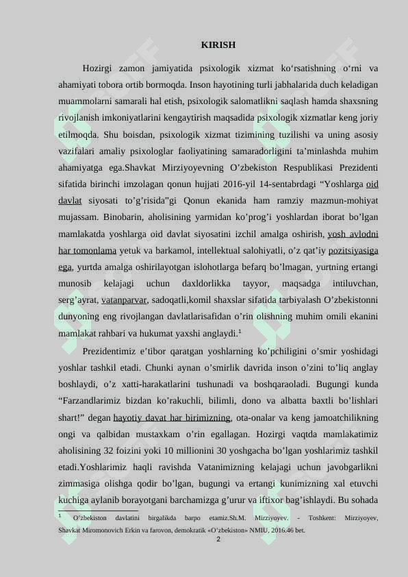 Amaliy psixologning huquq va majburiyatlari” 2