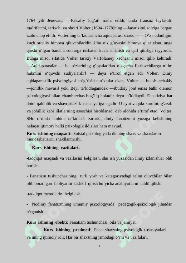 Diniy fanatizmning din psixologiyasida  o‘rganilishi 4