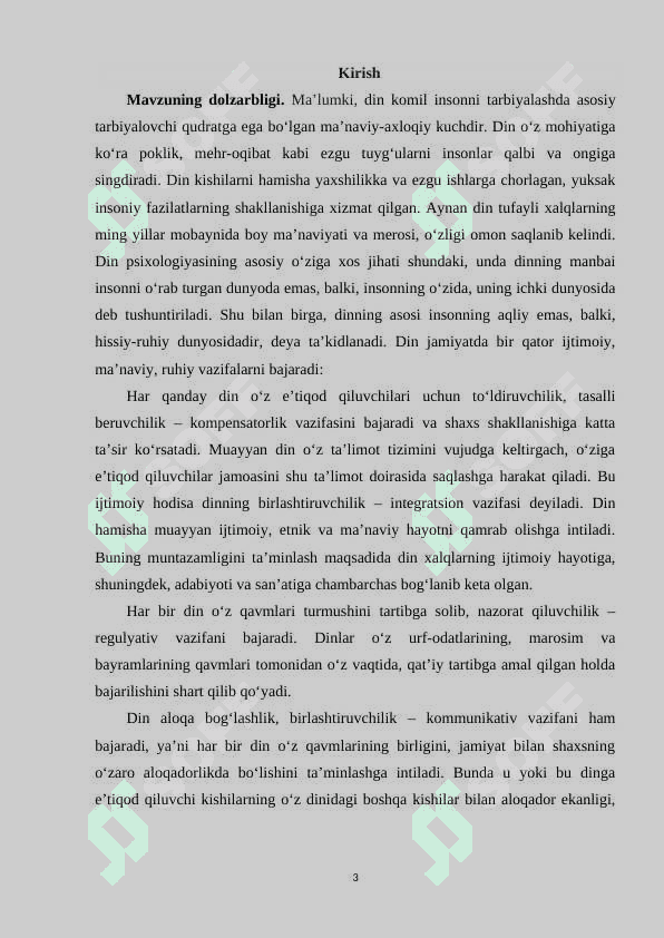 Diniy jamoa va din peshvolarining(rahnamolarining) insonga ko‘rsatadigan psixologik ta’siri 3