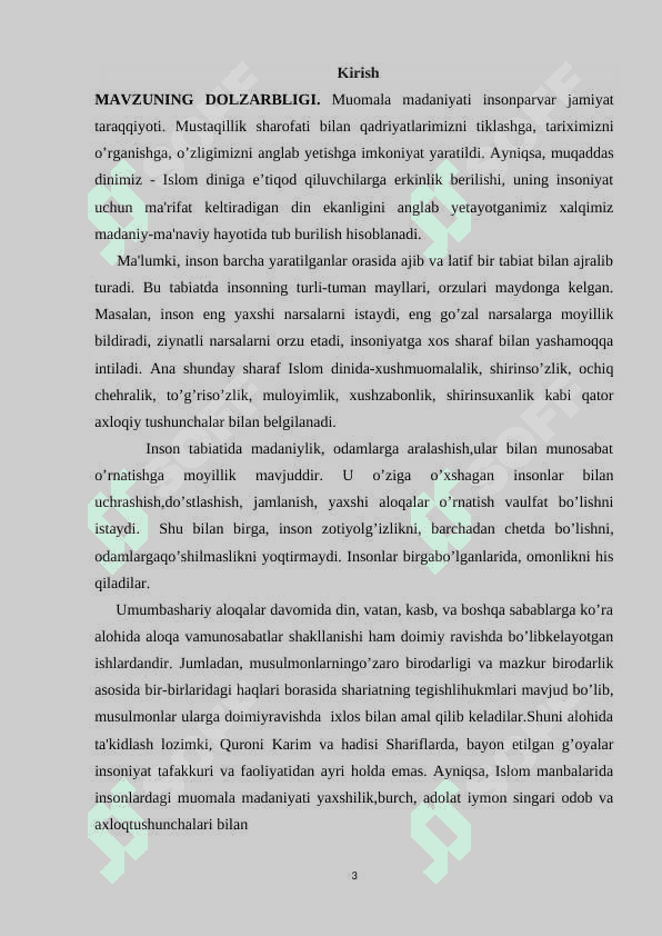 Diniy  muomala va diniy ustunlik 3