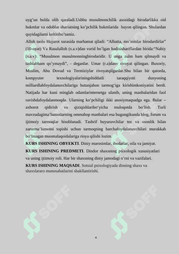 Diniy  muomala va diniy ustunlik 4