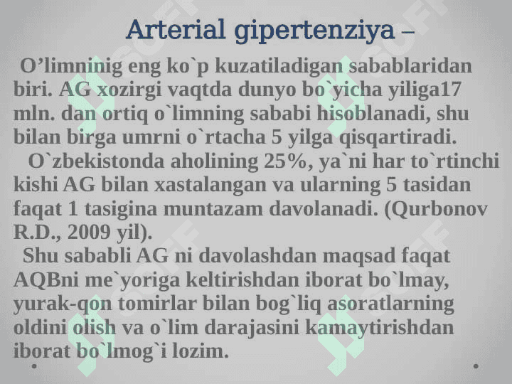 GIPERTONIYA KASALLIGI - ESSENTIAL HYPERTENSION 4