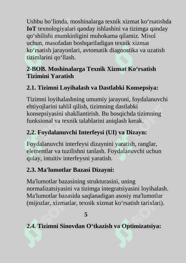 Python tilida mashinalarga texnik xizmat korsatish proyekti 6