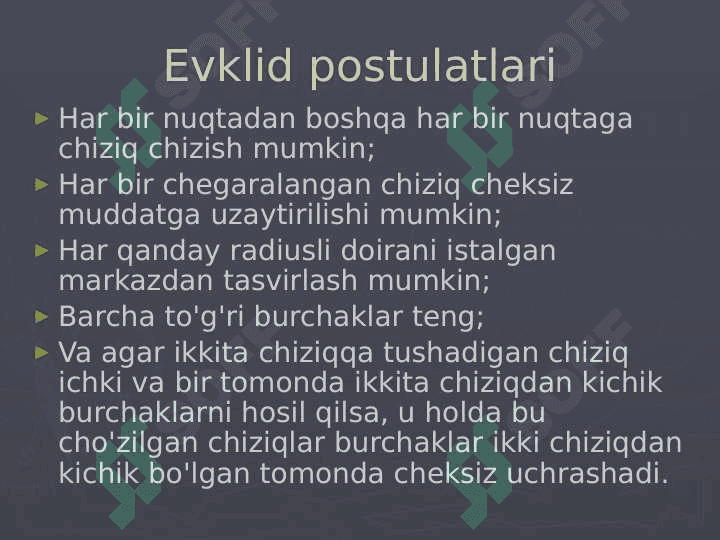 Evklid V postulati 3
