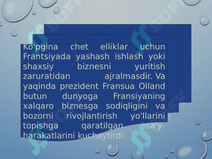 Fransiya davlatining investitsiya muhitini tahlili 5