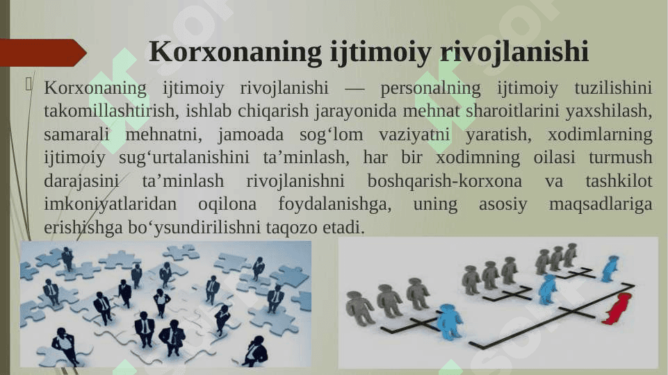 Hozirgi jamiyat hayotida "Korxona va tashkilot" tushunchasi va uning ahamiyati. 6