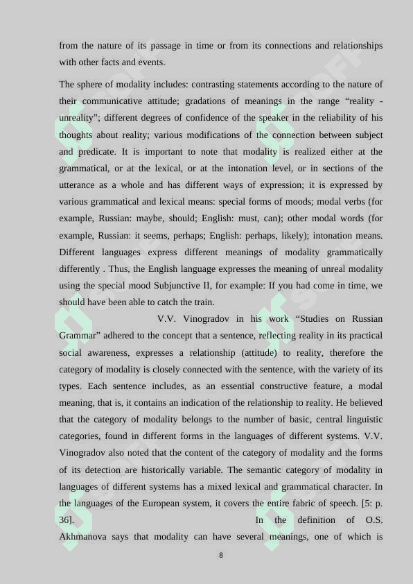 Features of modal verbs 8