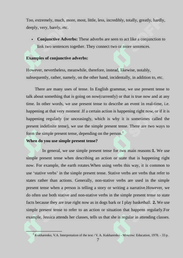Types of adverbs and their problems 7