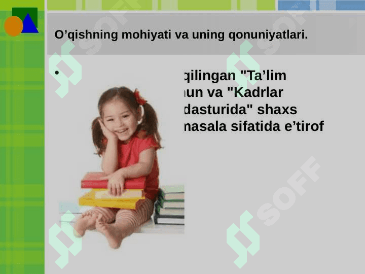 Ta'lim psixologiyasi. 2