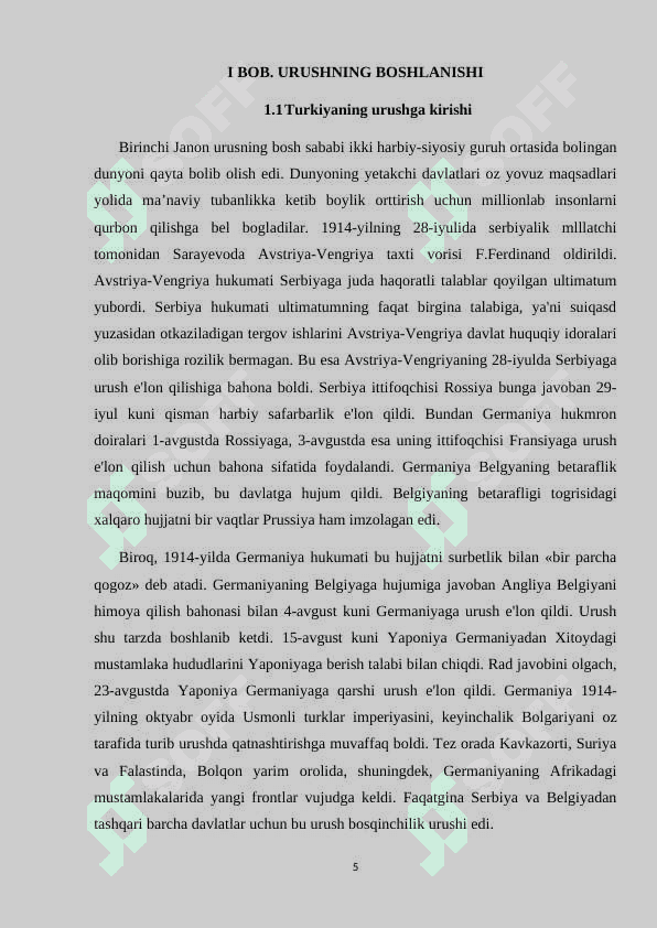 Birinchi jahon urushida Turkiya 5