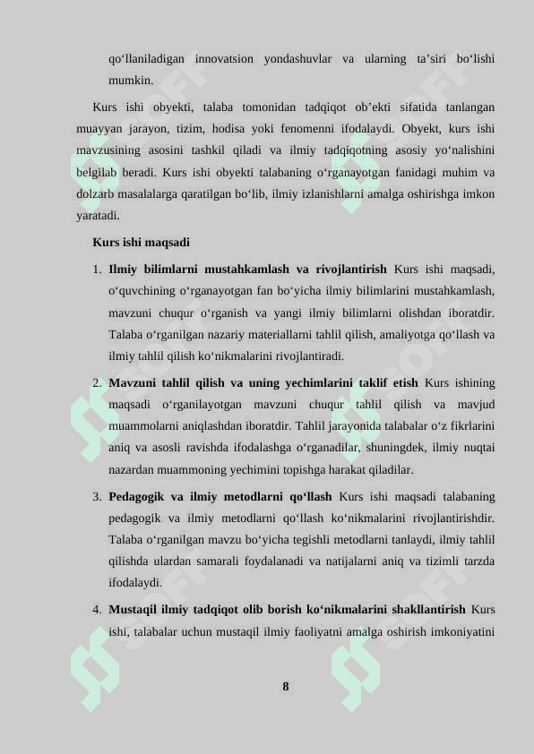 Og‘zaki va yozma nutqni rivojlantirishda badiiy asar va matbuot materiallaridan foydalanish 8