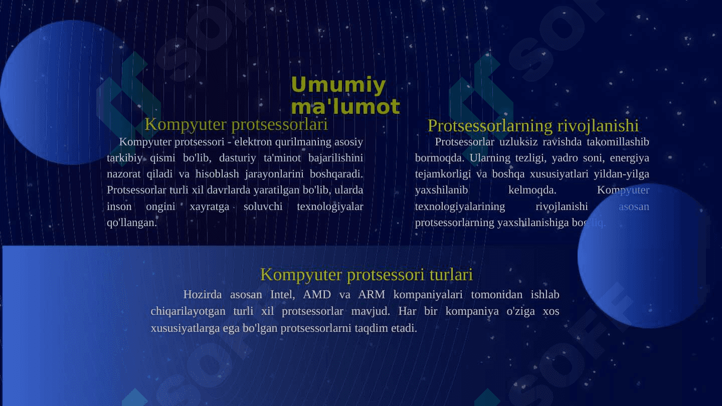 Shaxsiy kompyuterlarning protsessorlari va ularning xususiyatlari 4