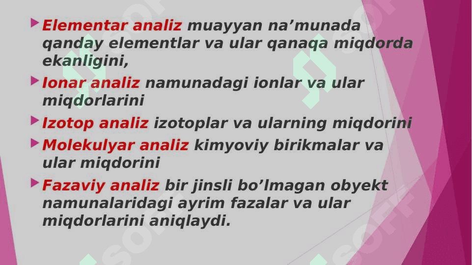 Analitik kimyo fanining ahamiyati 8