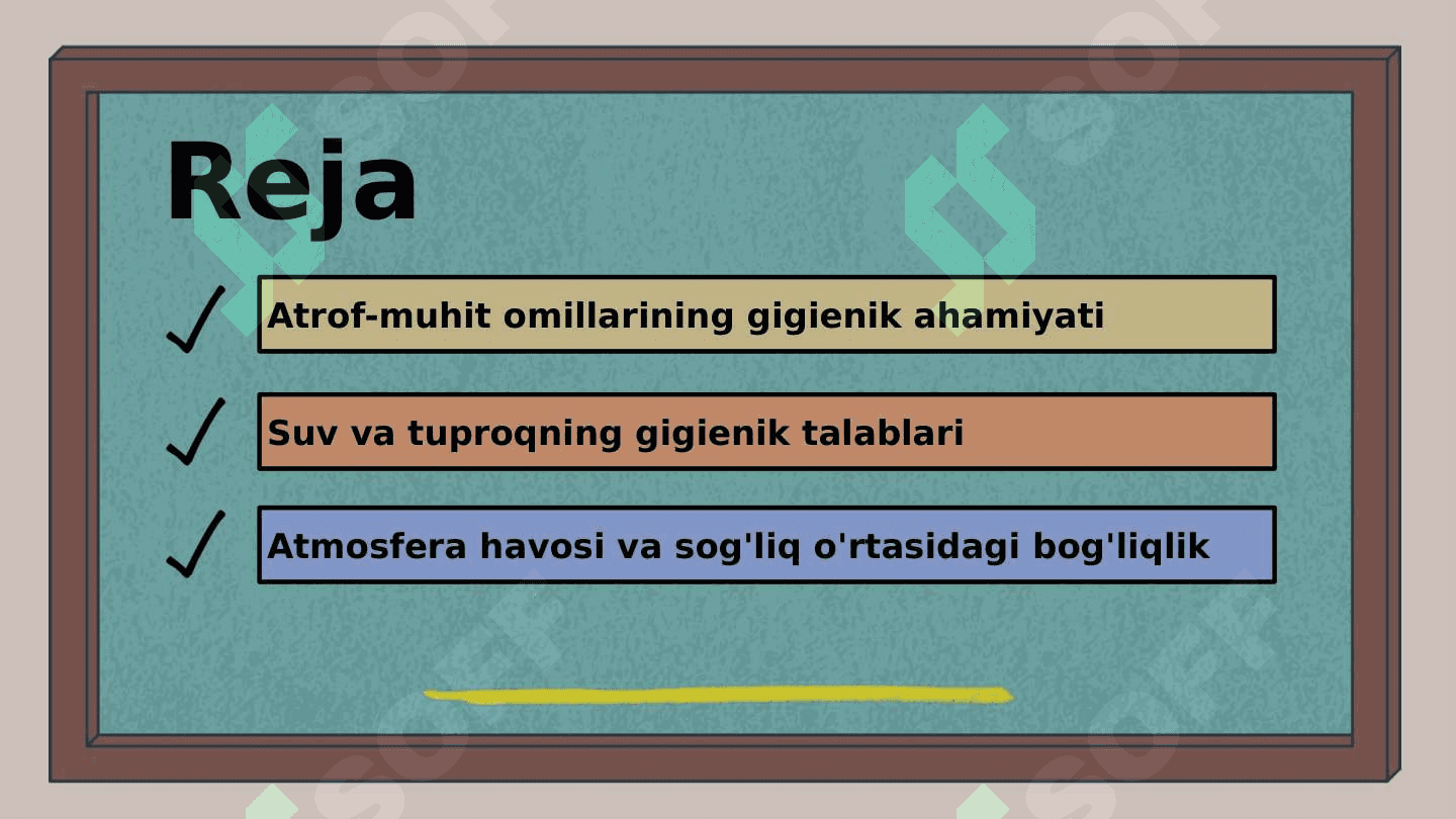 Atmosfera havosi, suv, tuproqning nomuvofiq omillarini gigienik reglamentlashga bo'lgan umumiy yondoshishlar 2