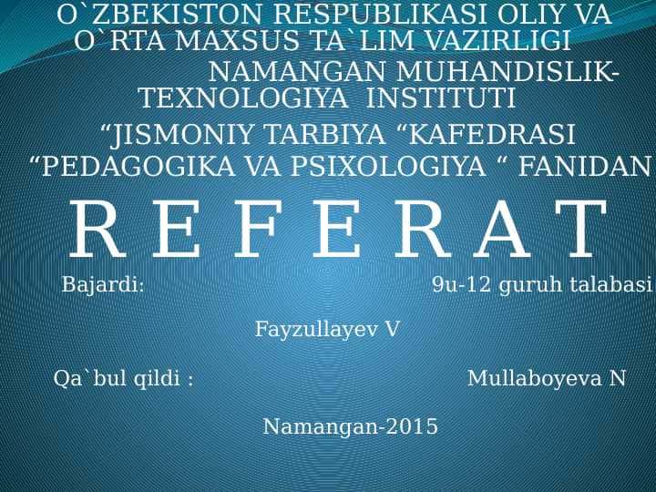 Shaxs dunyoqarashi va ma’naviyatini shakllantirish omillari