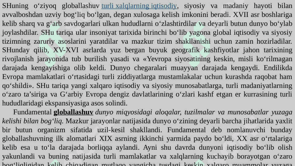 Globallashuv va barqaror taraqqiyot falsafasi 5