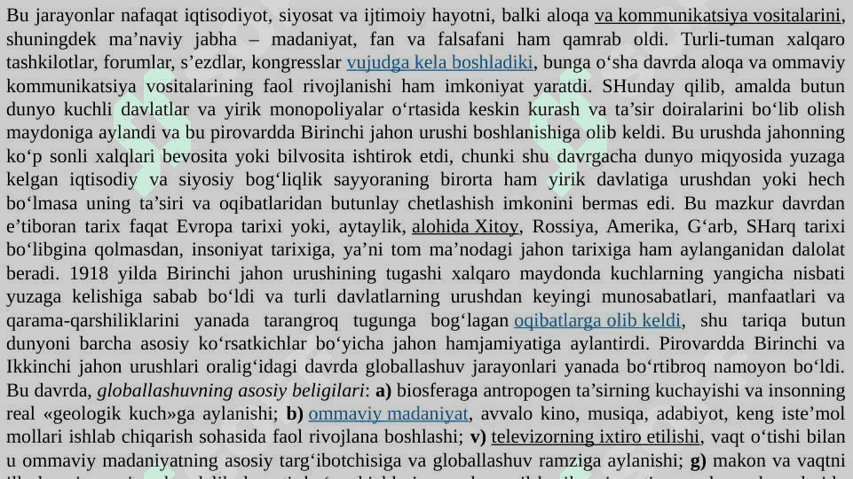 Globallashuv va barqaror taraqqiyot falsafasi 6