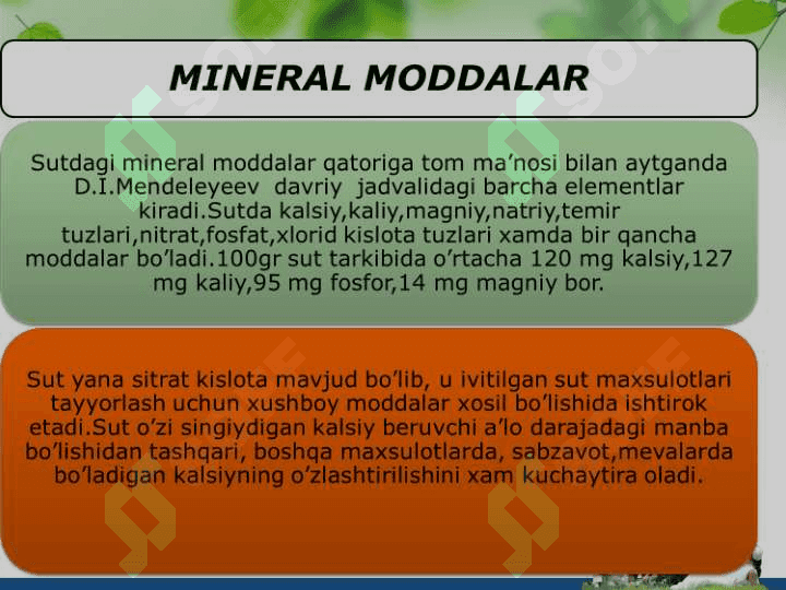 SUT VA SUT MAXSULOTLARINI GIGIENIK TEKSHIRISH 6