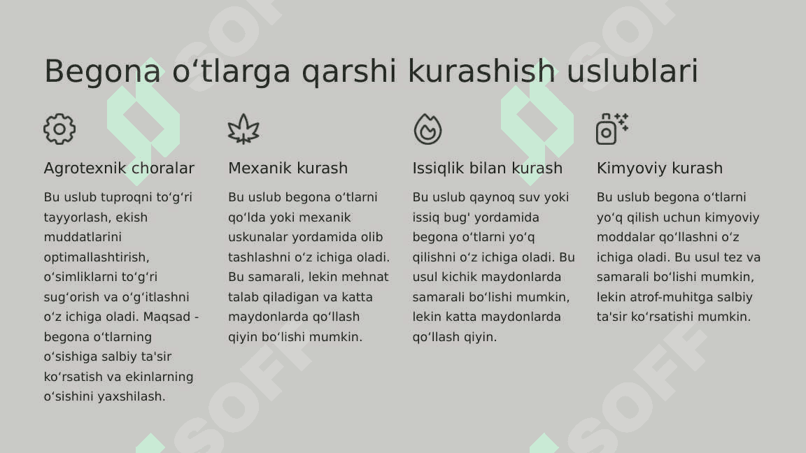 Qishloq xoʻjaligida begona oʻtlarga qarshi kurash. 4