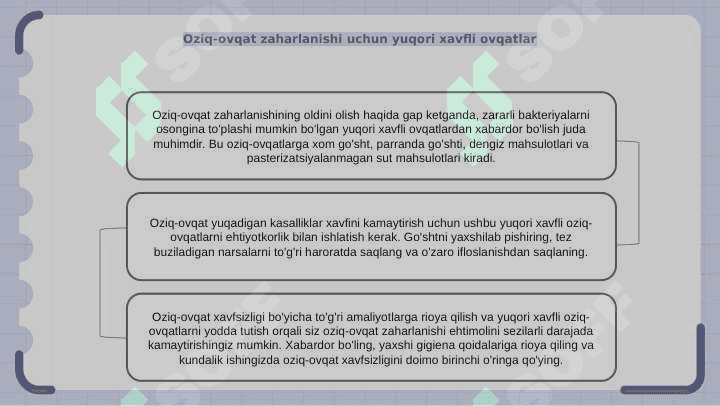 Ovqatdan zaharlanishlar va ularning profilaktikasi 7