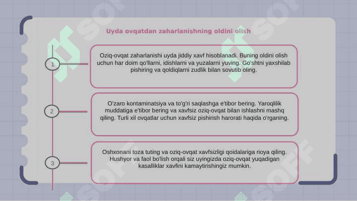 Ovqatdan zaharlanishlar va ularning profilaktikasi 8