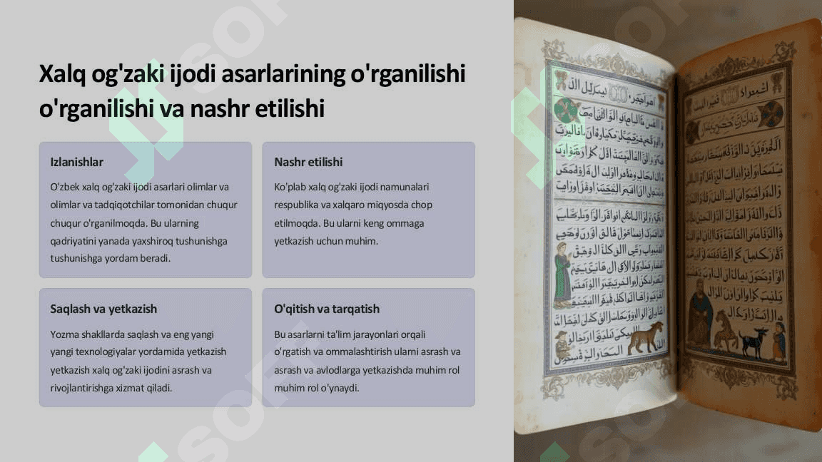 Mustaqillik sharofatida xalq  og'zaki ijodining davlat maqomiga  erishuvi 4