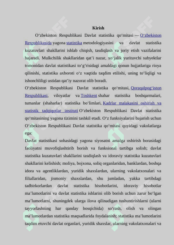DAVLAT STATISTIKA BOSHQARMASI 2