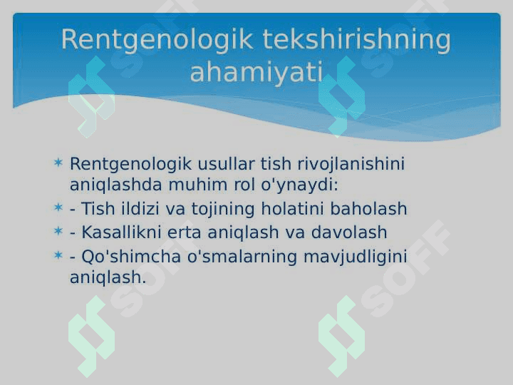 Tish chiqish kasalliklarini zamonaviy rentgenologik tekshirish usullari 4