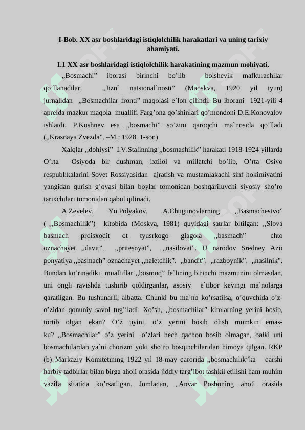 FARG'ONA VODIYSIDA ISTIQLOLCHILIK XARAKATIM ULARNING NAMOYONDALARI 4