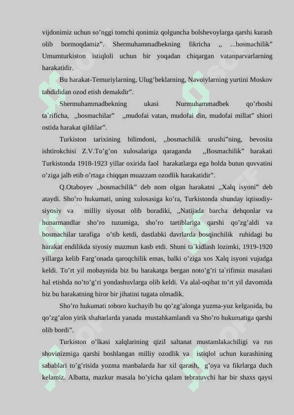FARG'ONA VODIYSIDA ISTIQLOLCHILIK XARAKATIM ULARNING NAMOYONDALARI 7