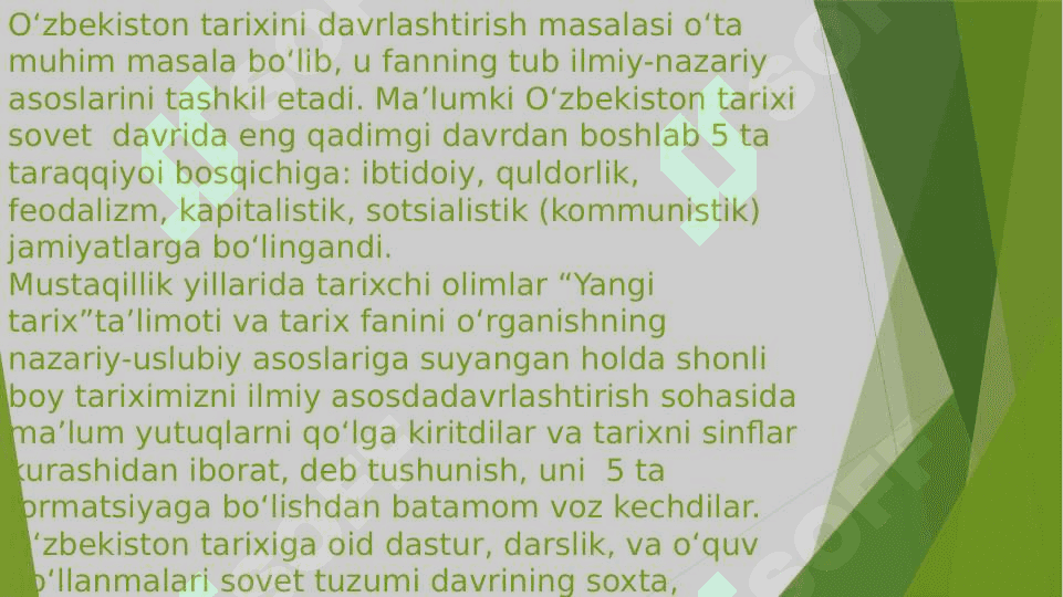 O‘zbekistonning eng yangi tarixi” o‘quv fanining predmeti, maqsadi va vazifalari, nazariy-metodologik tamoyillari 4