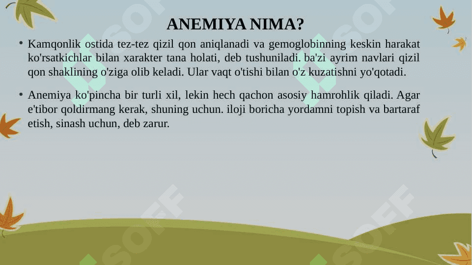 Irsiy gemolitik anemiyalar 3