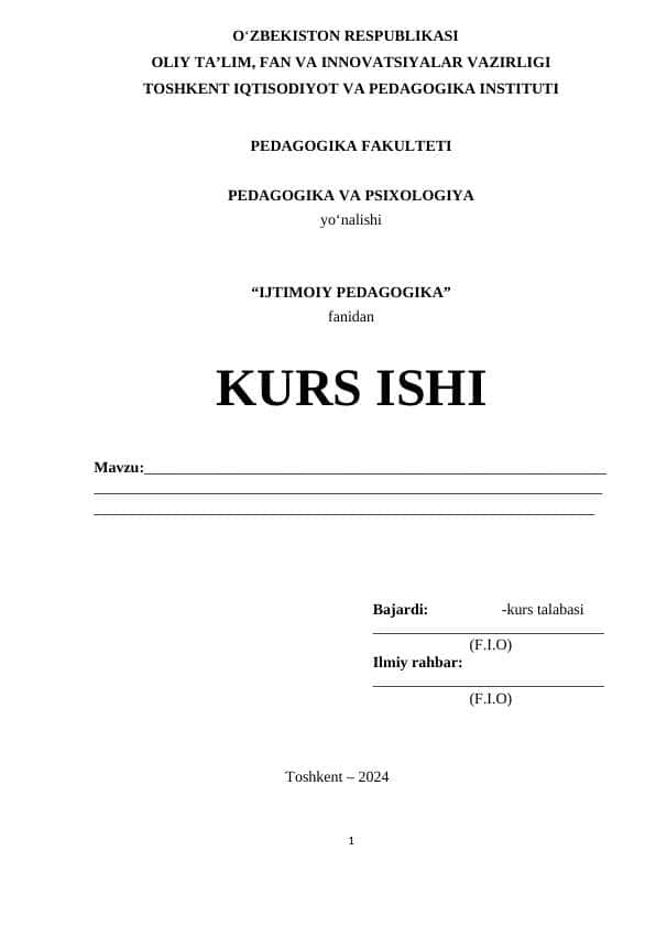 Kurs ishi