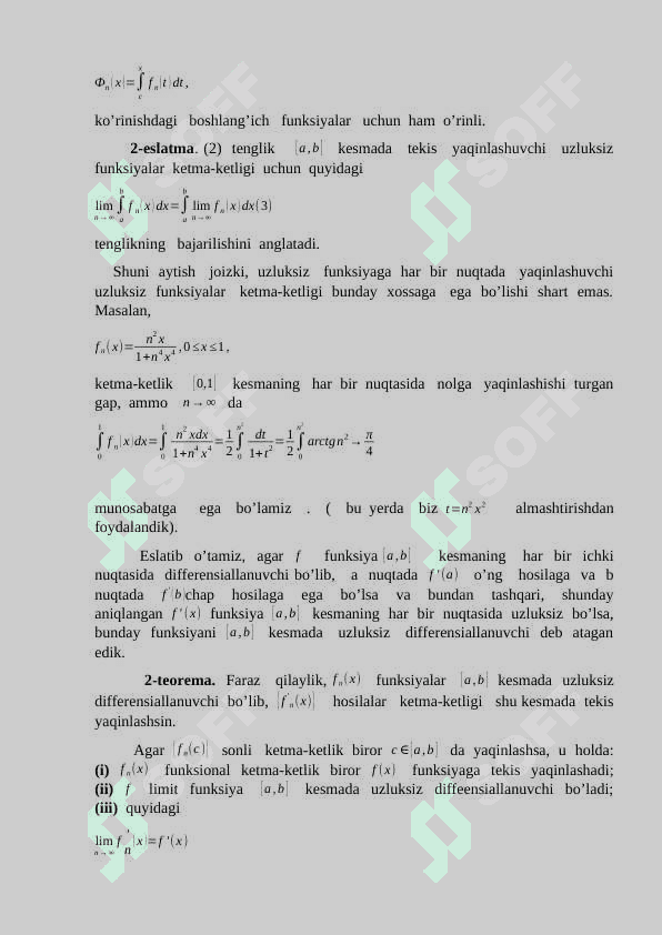 Ko’phadlar bilan tekis yaqinlashish 5