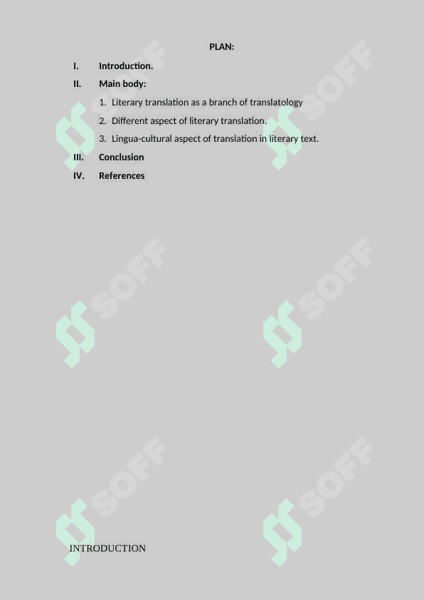 Studies on literary translation and its aspects 2